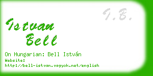 istvan bell business card